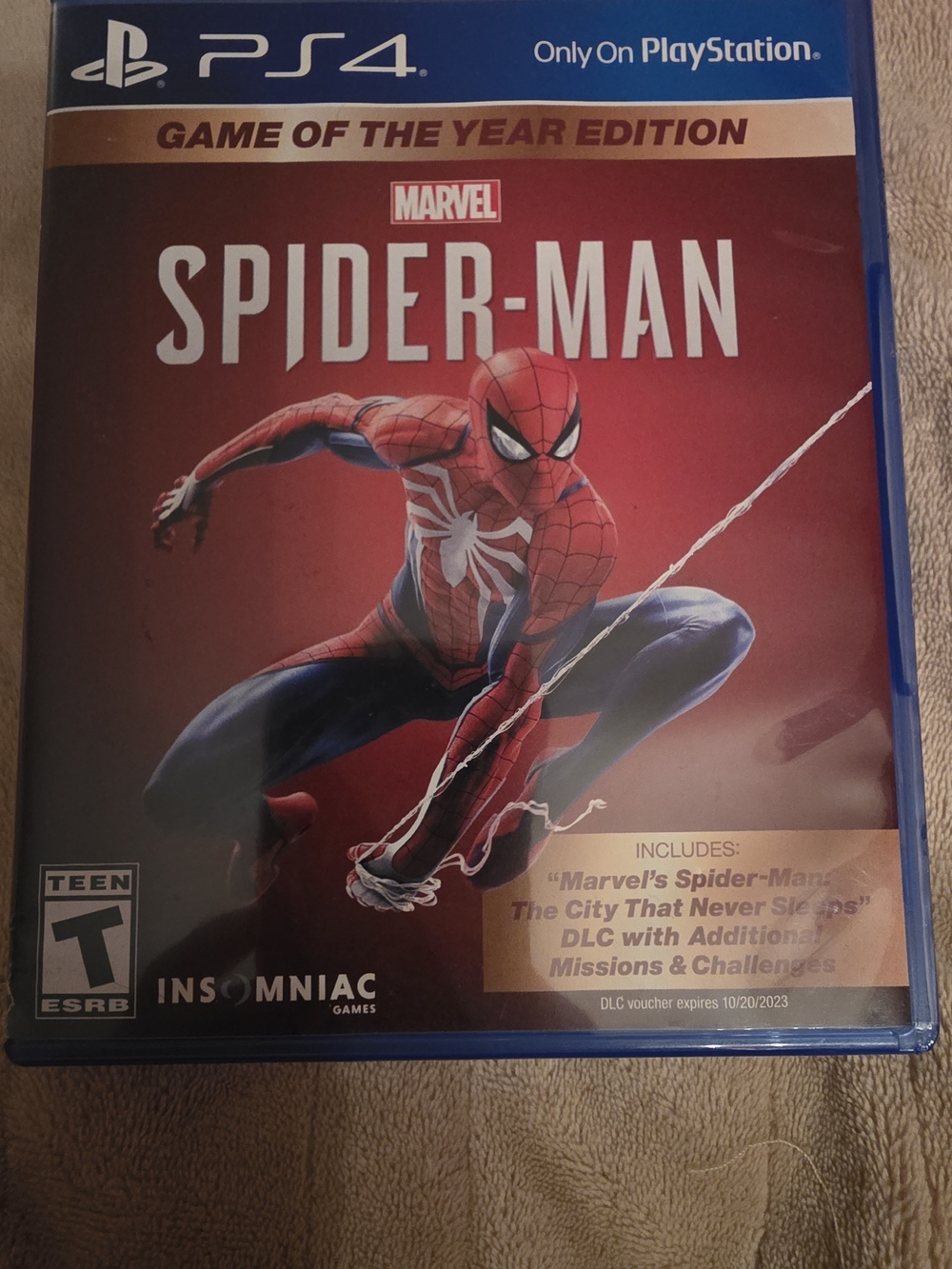 Marvel Spider-Man PS4 Case Art – Red & Blue